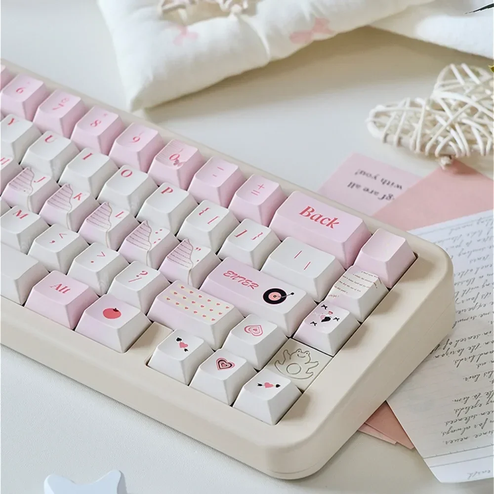 Personalized Keycap 152 Keys, Cherry/MOA PBT Notebook Theme for MX Switch 60/84/90/104/108 Mechanical Keyboard