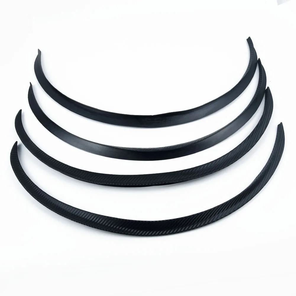 

Add a Sporty Touch to Your Car with 4Pcs Carbon Fiber Car Wheel Eyebrow Arch Trim Lips Strip Fender Flare Guard