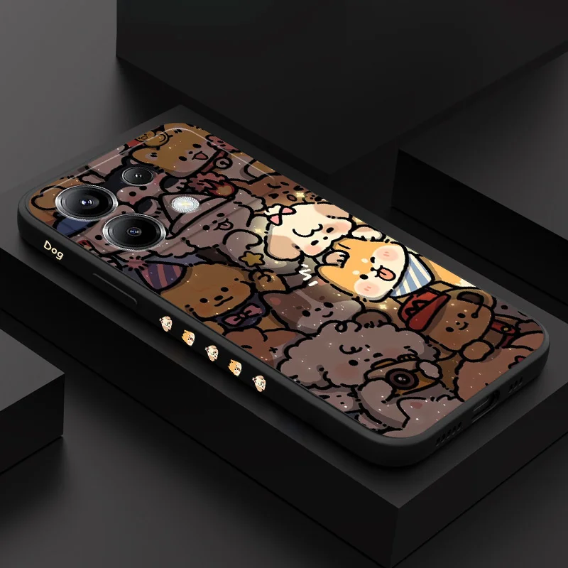 

Couples Dog Phone Case For Xiaomi Poco F7 X7 X6 F6 M6 M5 M5S F5 X5 F4 X4 M4 F3 M3 X3 Pro 4G 5G GT Silicone Cover