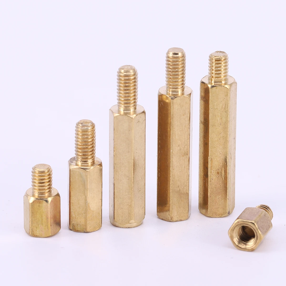 50PCS/20PCS Hex Brass Standoff Spacer Screw M3 Thread Length 3/4/5/6 mm Hexagon Stud PCB Computer Male to Female Standoff Space