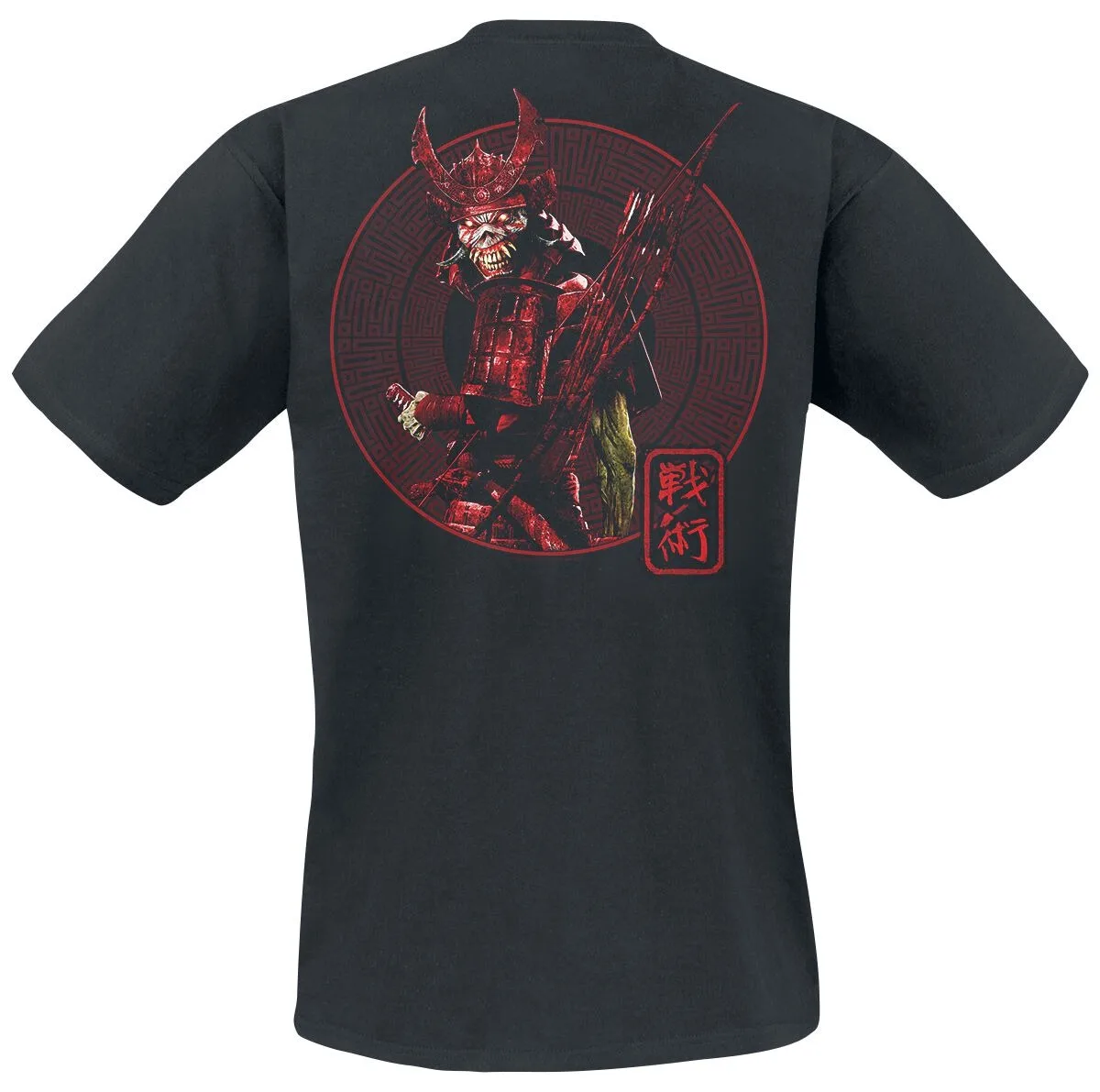 تي شيرت Iron Maiden Senjutsu Samurai، تي شيرت بشريط معدني ثقيل للجنسين، مثالي للمعجبين لإظهار الحب للمعادن الثقيلة مع فن ملحمي #2