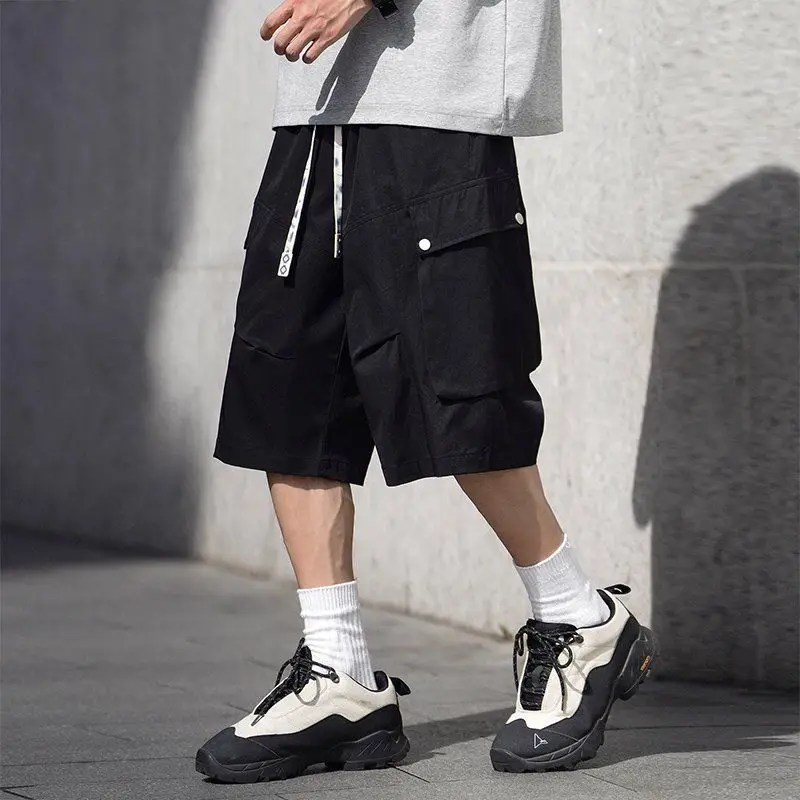

Men's Summer Workwear Shorts Ice Silk Material for Cool Comfort Relaxed Fit with Multiple Pockets Wasteland Style Adventure
