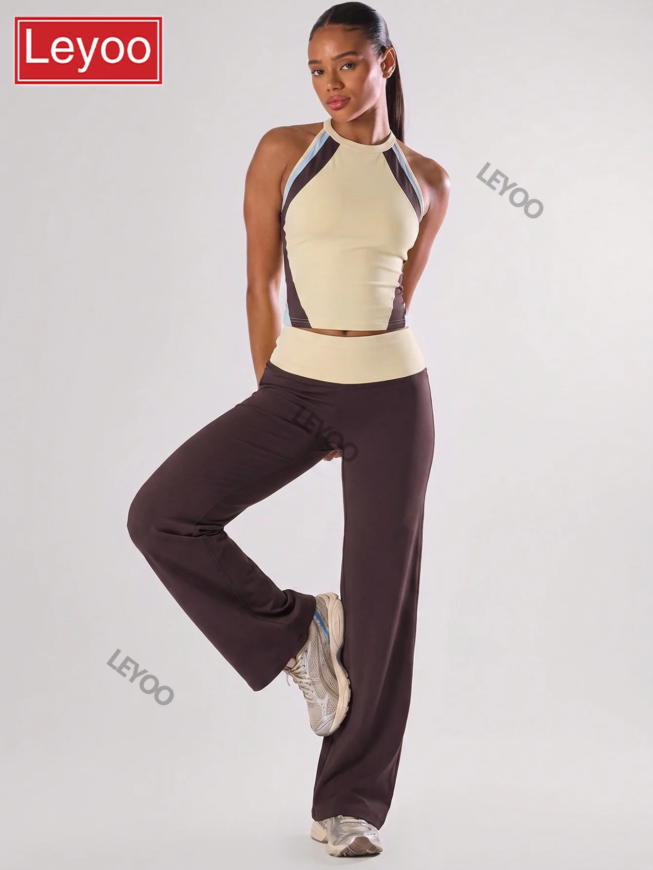 Women's yoga set summer outdoor slim fit vest quick drying fitness casual pants sports tennis running clothing 2026 new style