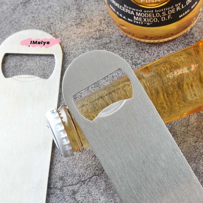 M-Mini Durable Beer Bottle Opener Stainless Steel Flat Speed Bottle Cap Opener for Men Women Kitchen Bar Party Tablewear