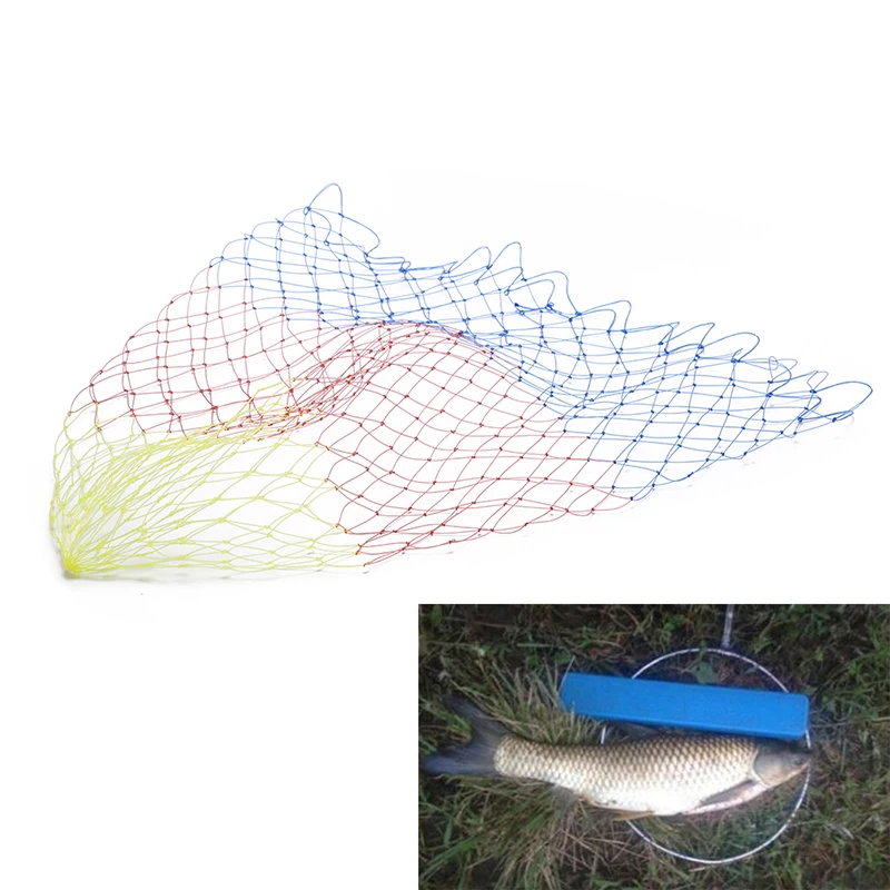 

Nylon Fishing Nets Fishing Trackle Collapsible Rhombus Mesh Hole 5 Sizes Depth Folding Dip Fish Net Fishing Tool