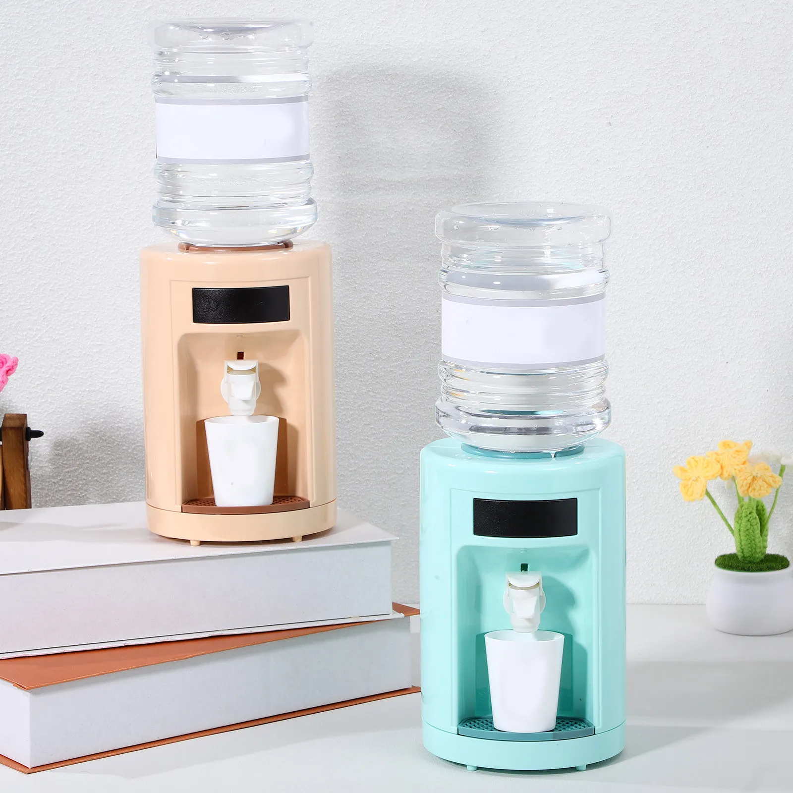 

2Pcs Mini Water Dispenser Kitchen Tiny Realistic Playing House Kids Pretend Play Set for Imaginative Fun and Hand Eye