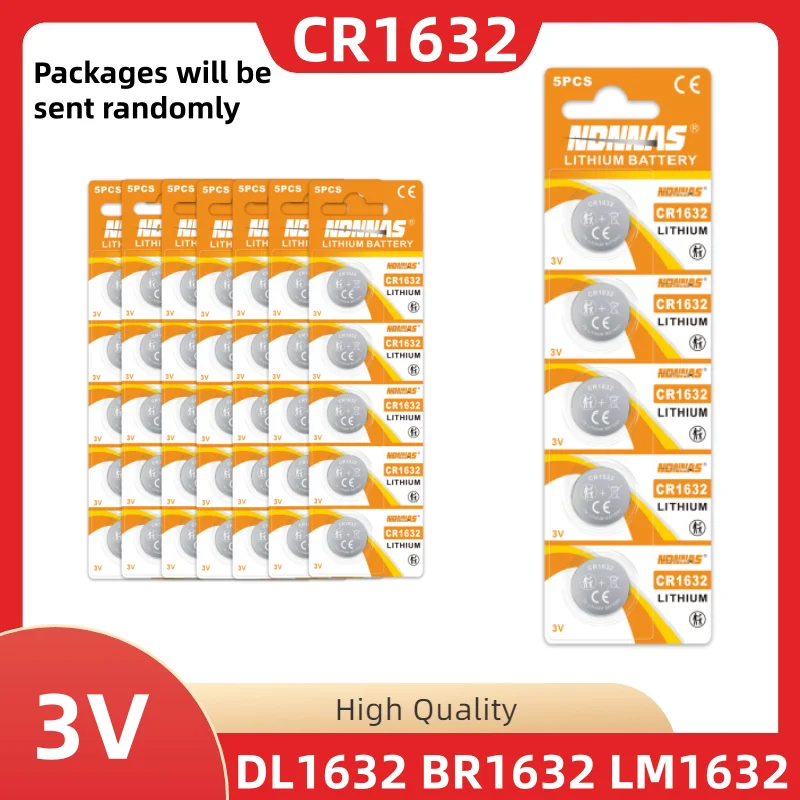 2-30PCS CR1632 Lithium Button Battery CR 1632 DL1632 BR1632 LM1632 ECR1632 3V Coin Cells Batteries For Watch Remote Key