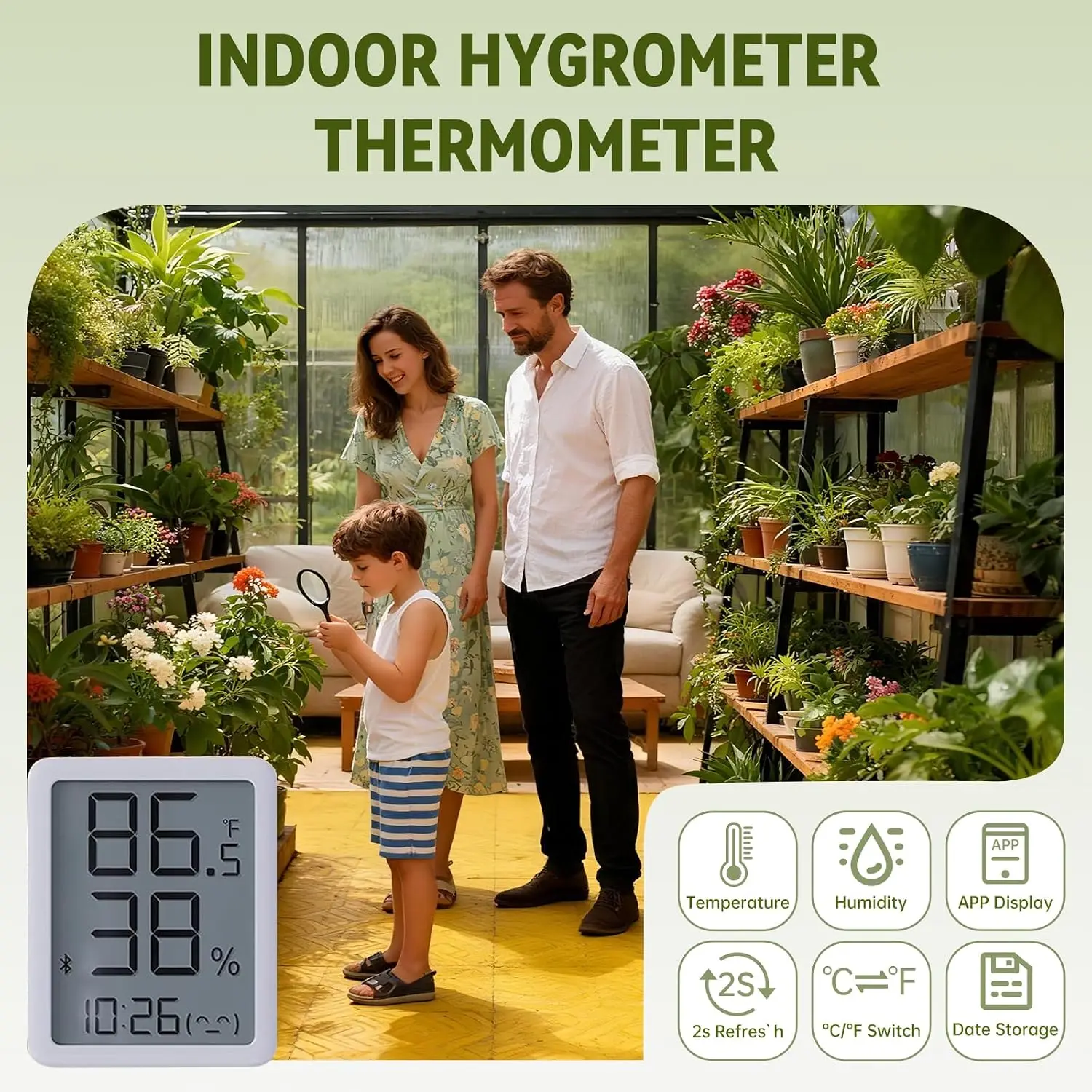 6x8 FT Polycarbonate Greenhouse with Hygrometer, Heavy Duty Aluminum Frame for Garden Patio Backyard Planting, Customized