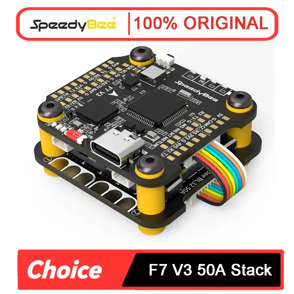 

SpeedyBee F7 V3 BL32 50A 30X30 Stack BMI270 Betaflight F7 V3 Flight Control 50A 4IN1 ESC 3-6S For FPV Freestyle Racing Drone