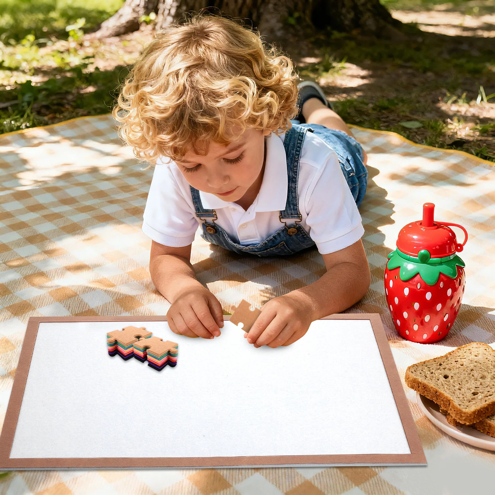 Antislip Opvouwbare Puzzelmat 60x40cm Leeg Frame Draagbare Jigsaw Holder Craft Storage Board Puzzelbord Houten Fotomat