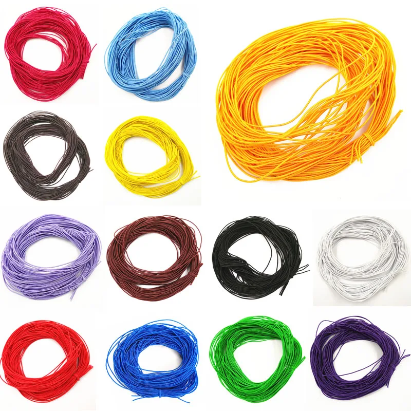 

3*7M 1MM Colorful Core Elastic Rope Stretch Rubber Line Craft Beading Cord For Bracelet Jewelry Making Fashion Accessories