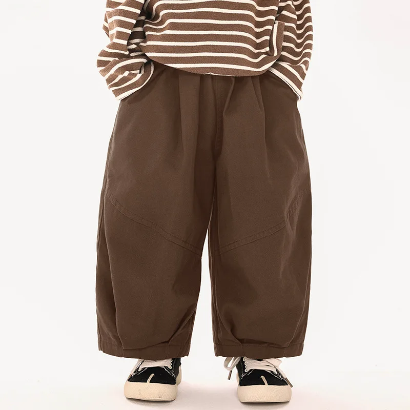 

2025 New Boys' Pants Loose Fashionable Versatile Casual Harun Pants Cool Korean Simple Style