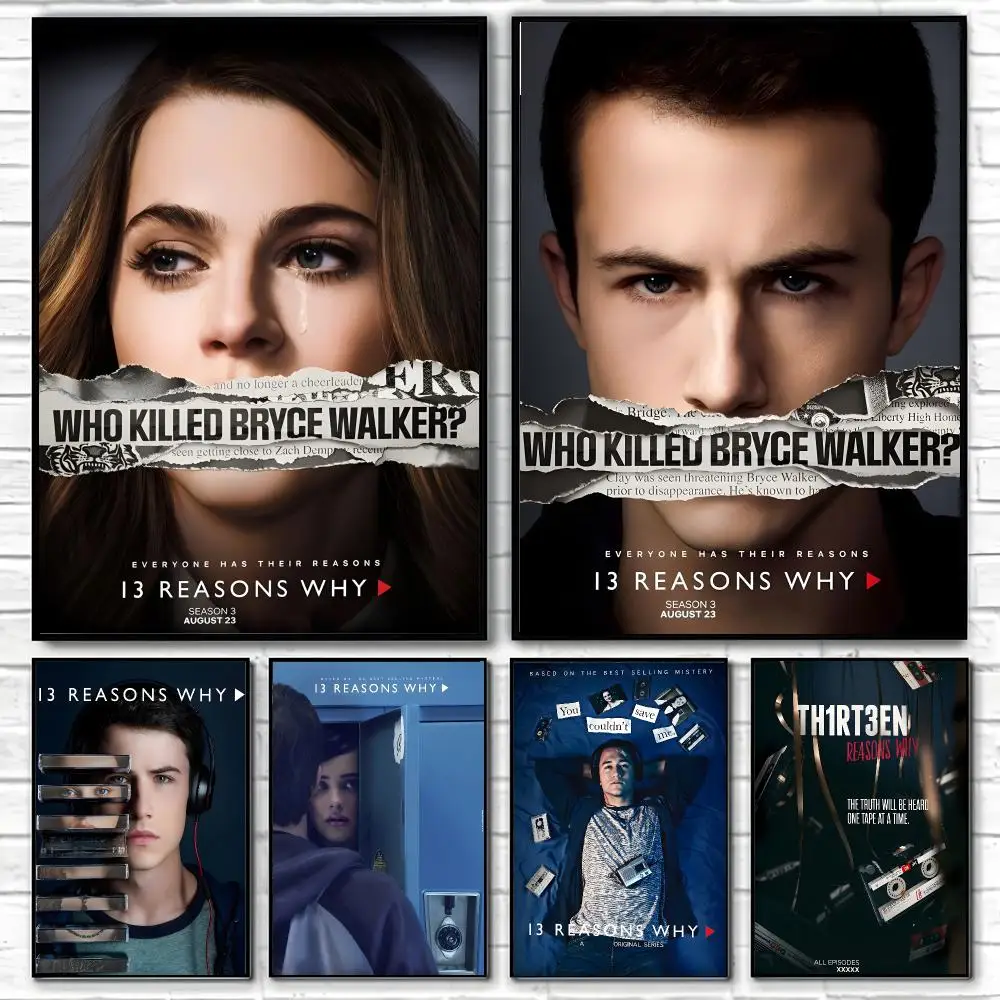 TV Series 13 Reasons Why Poster Poster High Quality Wall Art for Home Office Bedroom Living Room Perfect