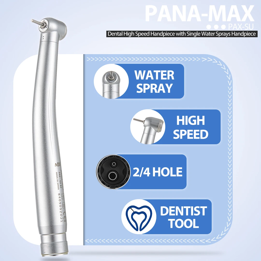 NSK Bearing PANA-MAX PAX-SU Dental High Speed Dentistry Handpiece with Single Water Sprays Handpiece B2 M4 Dentist Tool Pens Ce