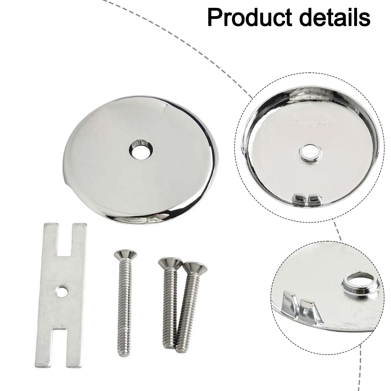 Bathtub Accessory Tub Face Plate Long-lasting Quality Easy Installation Fits Standard Tubs Solid Brass Construction