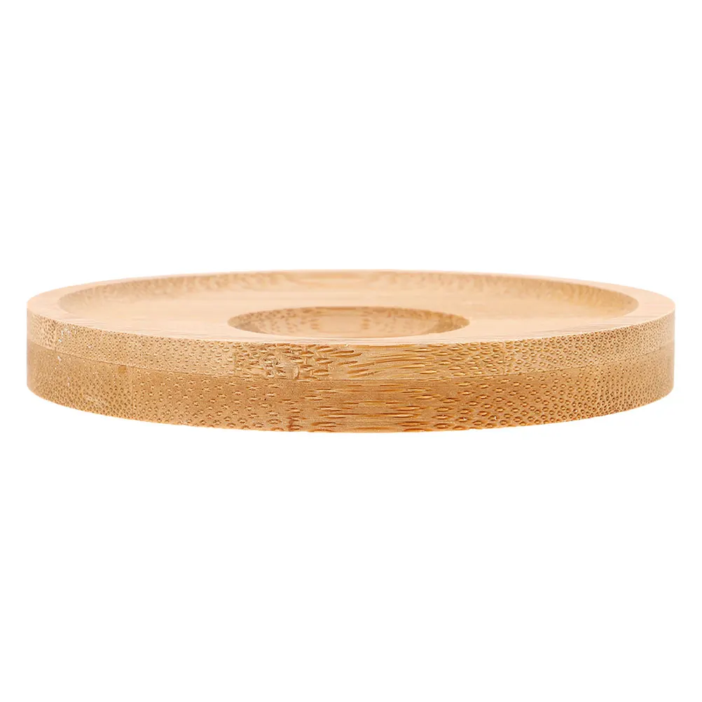 

Coaster Set Whiskey Wood Round Glass Coffee Bamboo Desk Beer Barrel Drink Creative Spinning Base Antislip Material