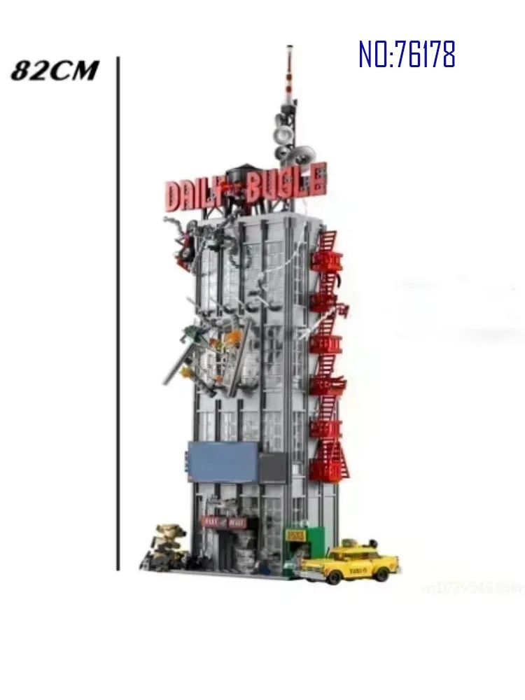 

76178 City Series Big News Building Model Building Block Toy Educational Assembly Toy 3772PCS Christmas Gift