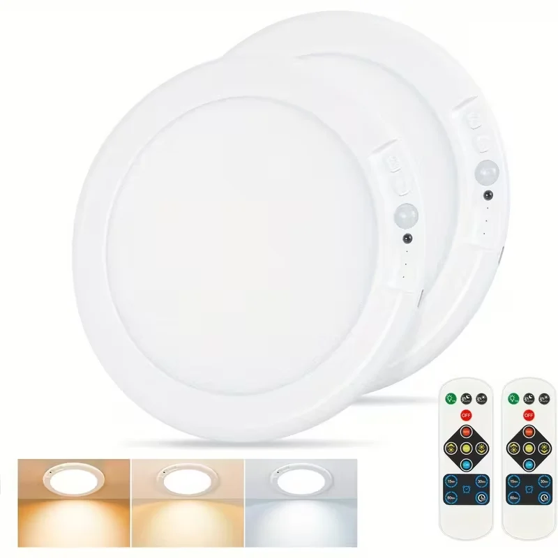 

2PCS Motion Sensor Ceiling Light Magnetic Wall Lamp LED Night Light USB Type-C Rechargeable for Hallway bedroom