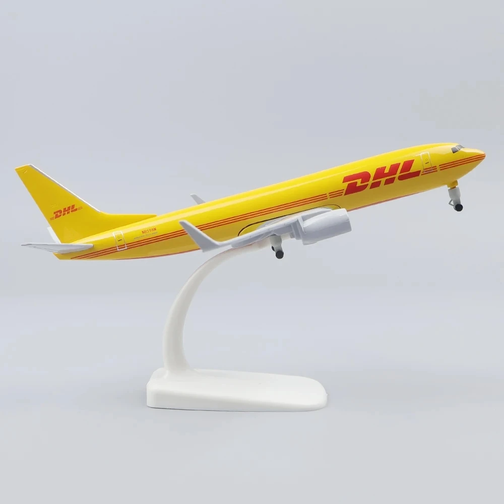 20 سنتيمتر DHL B737 الخطوط الجوية دييكاست مقياس 1/400 ثابت سبيكة نموذج طائرة طائرة معدنية مع عجلة الطيران جمع هدية العرض #5