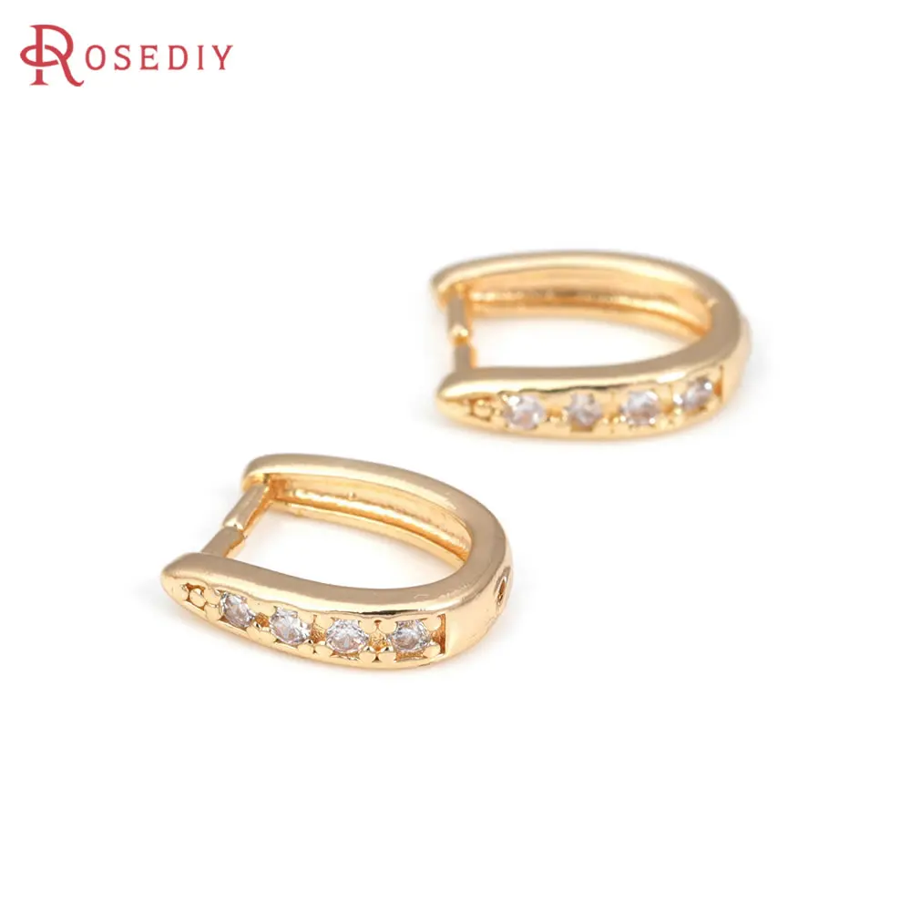 18K Gold Color Brass Pendants Connector Charms Snap Clip Clasps High Quality Diy Jewelry Making Necklace Accessories for Women