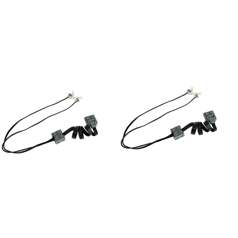 MACH-MOC Power Functions Parts 2PCS LED Light Link Line Cable 8870 Compatible With Legoeds Switch 8869 Car Train Light
