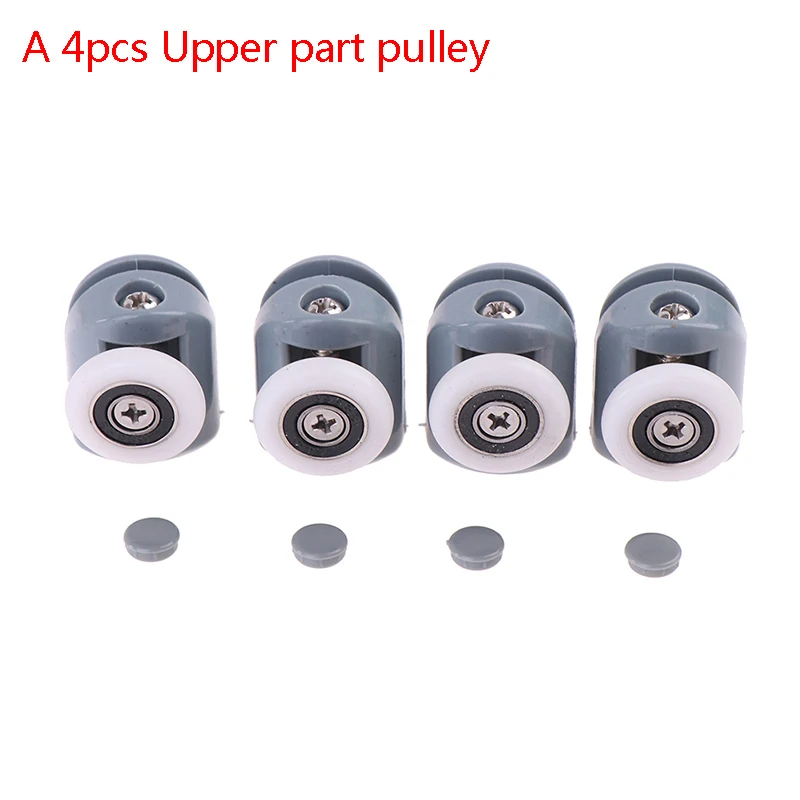 4pcs/set zuhany Lakosztály Házikó Szállítő csiga / zuhany szoba Úthenger /runners/wheels/pulleys Átmérő 25mm