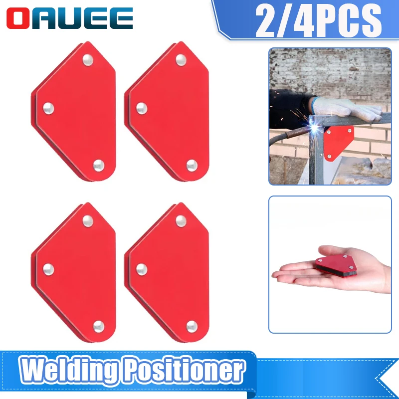 

2/4PCS Magnetic Fixed Angle Tool Mini Triangle Welding Positioner Strong Magnetic Welding Fixture Welding Auxiliary Accessories