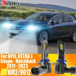 2x HIR2 Led Headlight Canbus No Error 9012 Car Bulb High Power 6000K White Light Diode Lamp 12v 55w For Opel Astra J 2011 ~ 2023