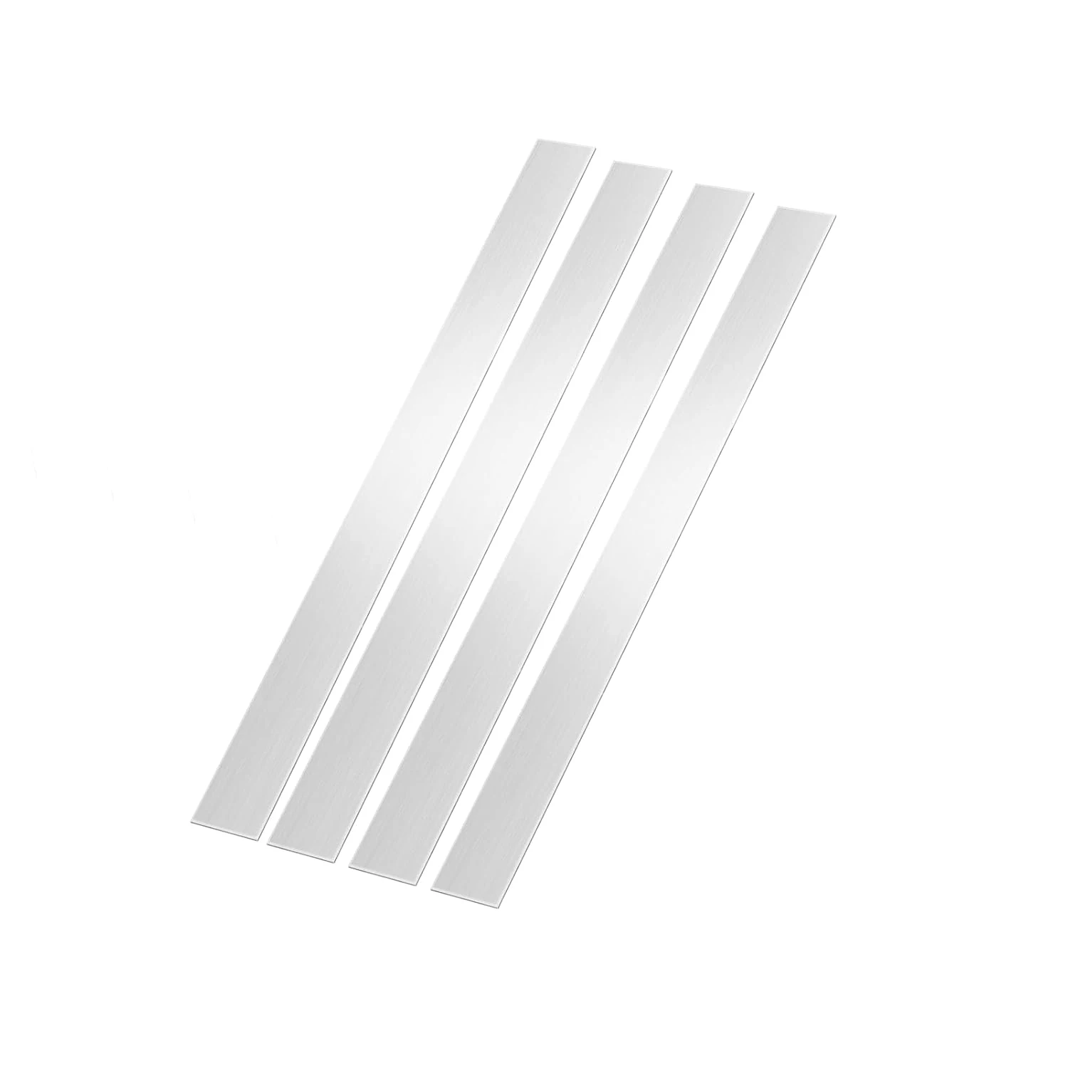 1Pcs 304 Stainlesss Steel Flat Bar 250/500mm, Brushed Finish Trim Strips for DIY Kitchen Cabinets, Home Repair Craft,1/2/3/4/5mm