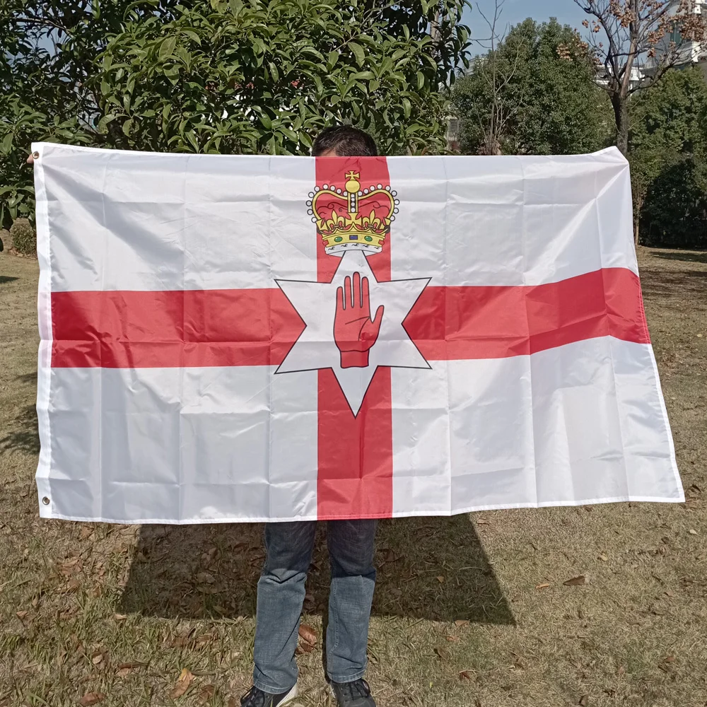 Aerlxembrae    90x150cm  Northern Ireland Flag  Polyester Hanging Northern Ireland Flag North Irish Ulster Flag