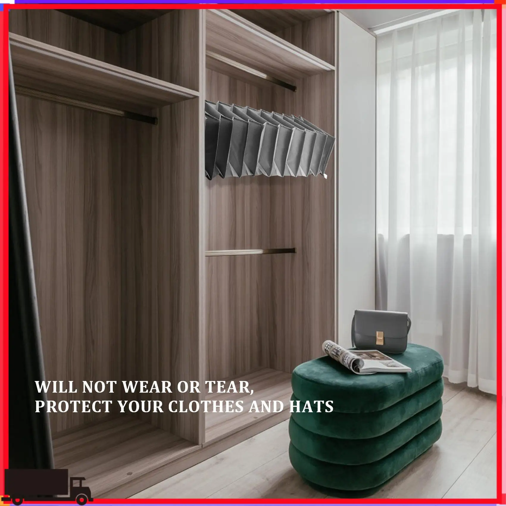 

Premium Hat Rack 10 Shelf Hanging Closet Hat Organizer For Hat Storage,Protect Your Caps & Keep Them In Great Condition