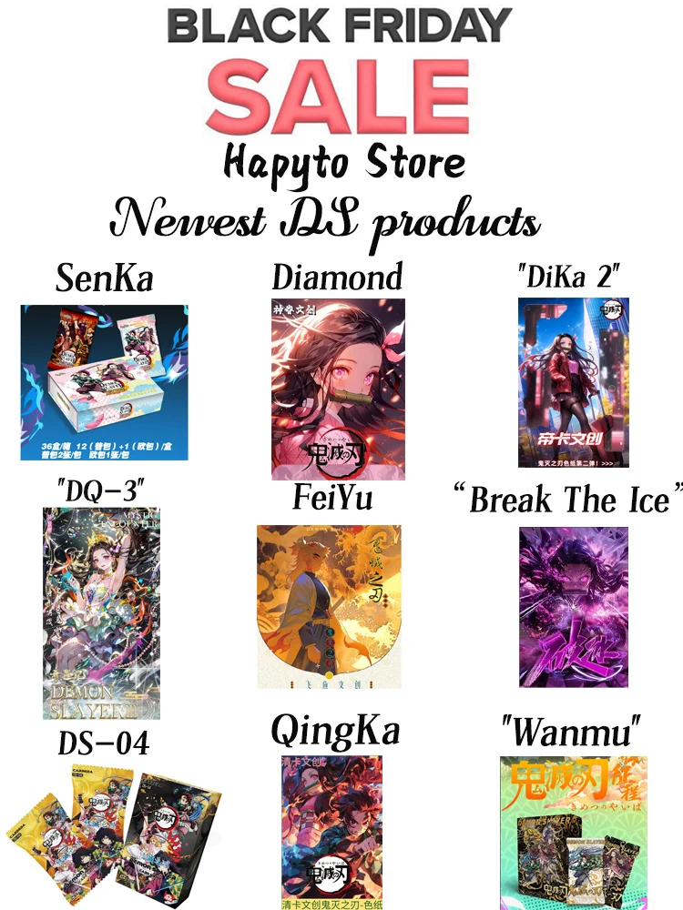 Atacado caso demon slayer boardscollection nezuko shinobu anime japonês kimetsu yaiba booster caixa tcg cartão brinquedo hobbies presentes