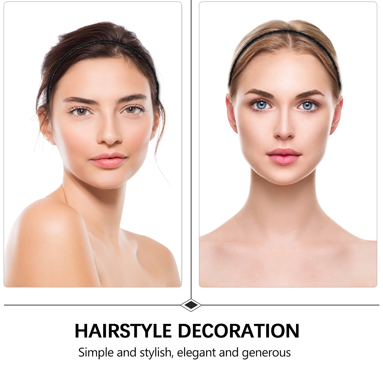 

6Pcs Teeth Headband Hairband Nonslip Comb Headbands Elegant Hair Accessories Fashion Hair Fixing Teeth Headband