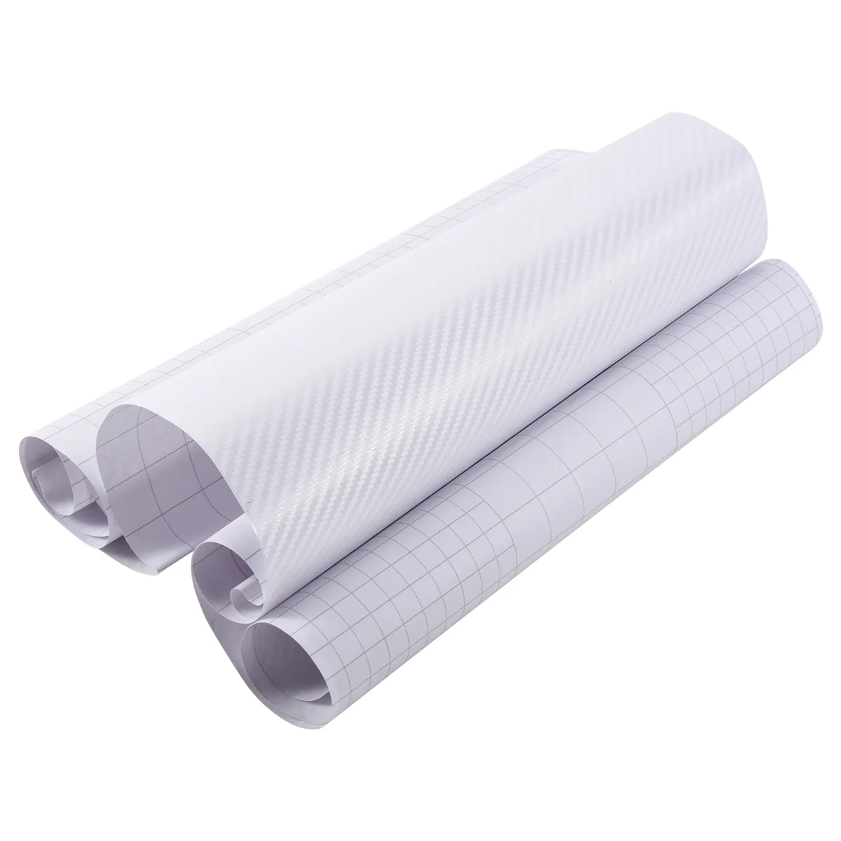 DIY 30x127 3D Carbon Fiber Decal Vinyl Film Wrap Roll Adhesive Car Sticker Sheet Transparent Rich