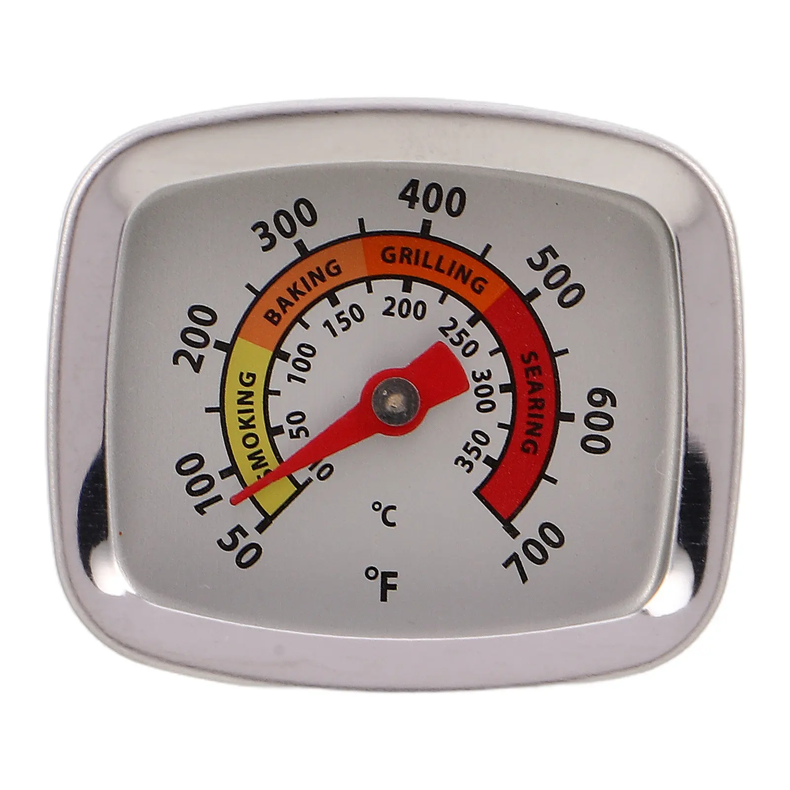 

Stainless Steel Bbq Grill Thermometer with 3x1.4inch Dial M8 Thread for Gas Oven Pizza Oven Roasting Baking Charcoal
