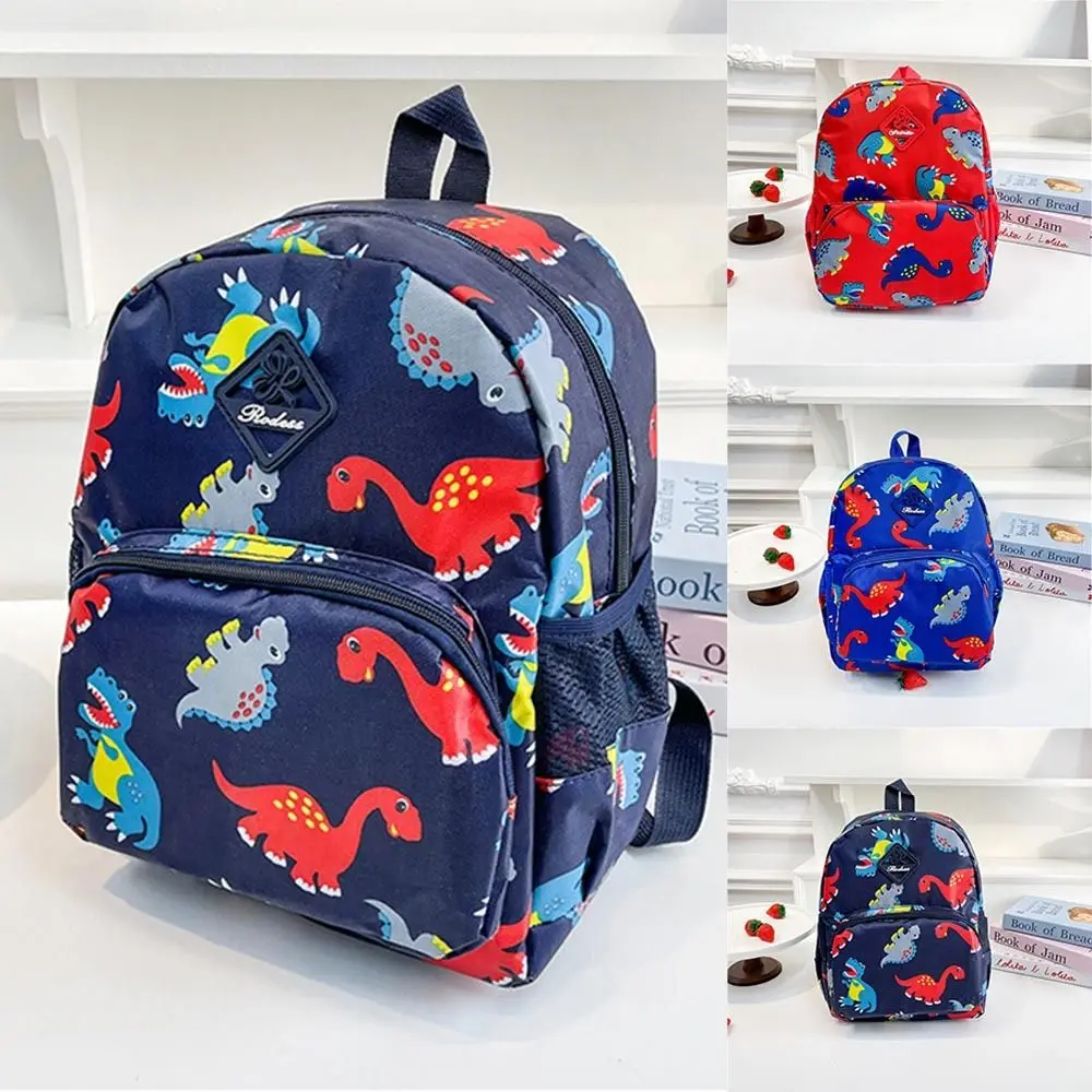 

New Nylon Children's Backpack Cartoon Dinosaur Kindergarten Schoolbag School Bag Toddler Kid