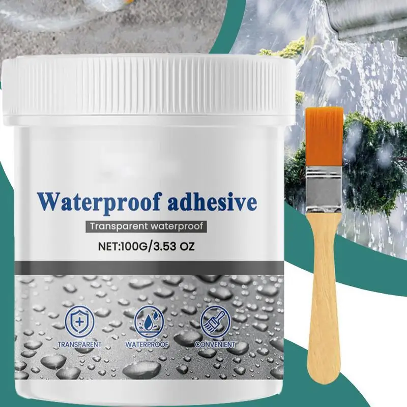 Transparent Waterproof Coating Clear Waterproofing Sealant Waterproof Anti-Leakage Agent Invisible Waterproof Glue Practical