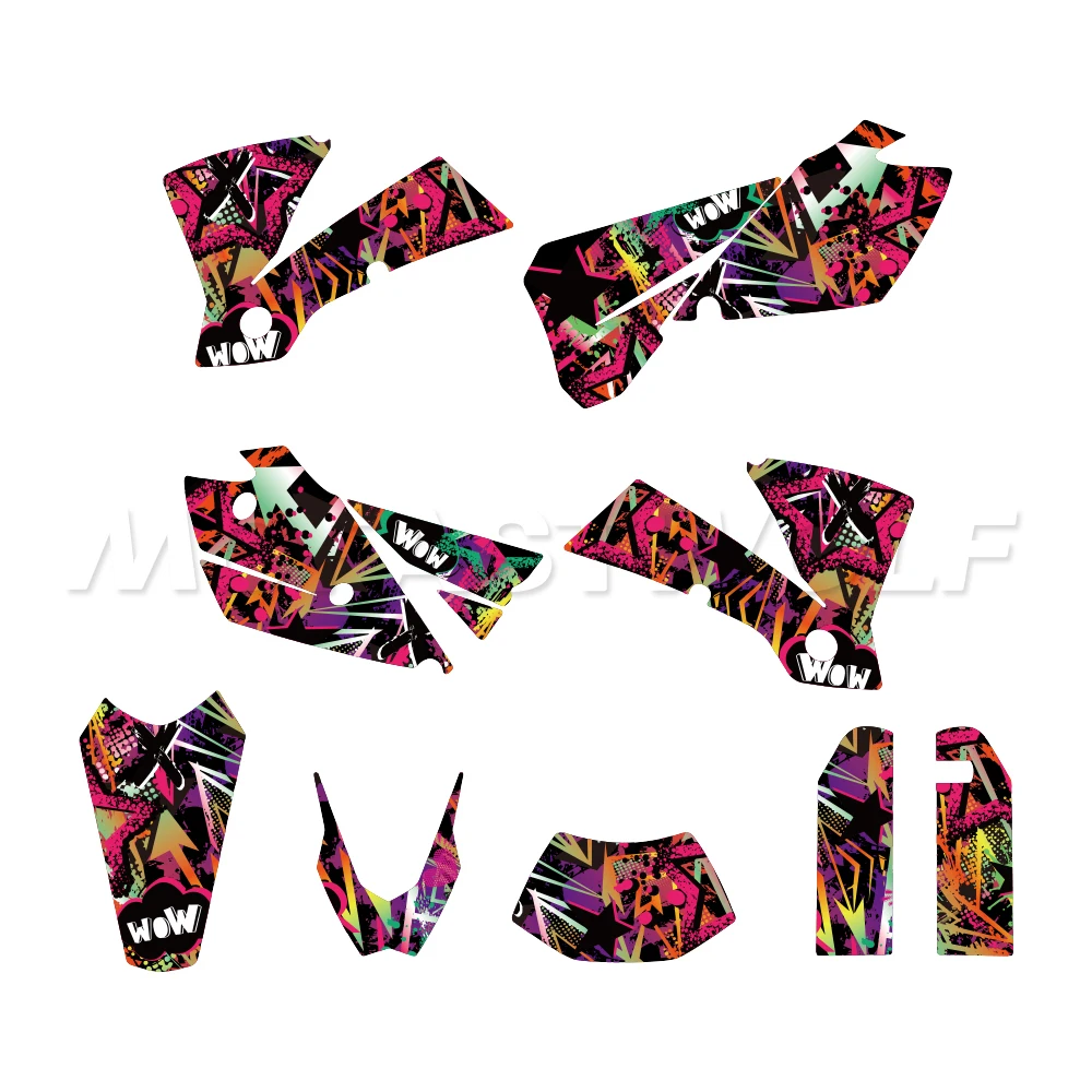 ملصقات رسومات تزيين جسم الدراجة النارية مناسبة لـ EXC 2004 125 200 250 300 400 450 525