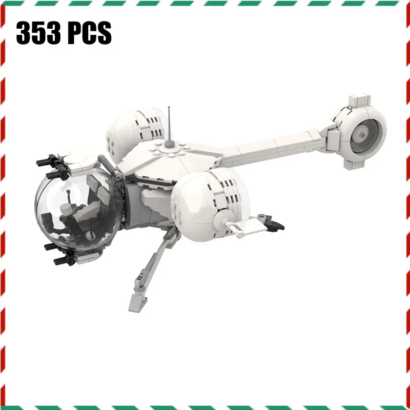 

Модель космического корабля MOC Bubble, строительный блок-сделай сам, сборочные кирпичи, отображение научного-фантастического самолета, фанаты фильмов для детей и взрослых