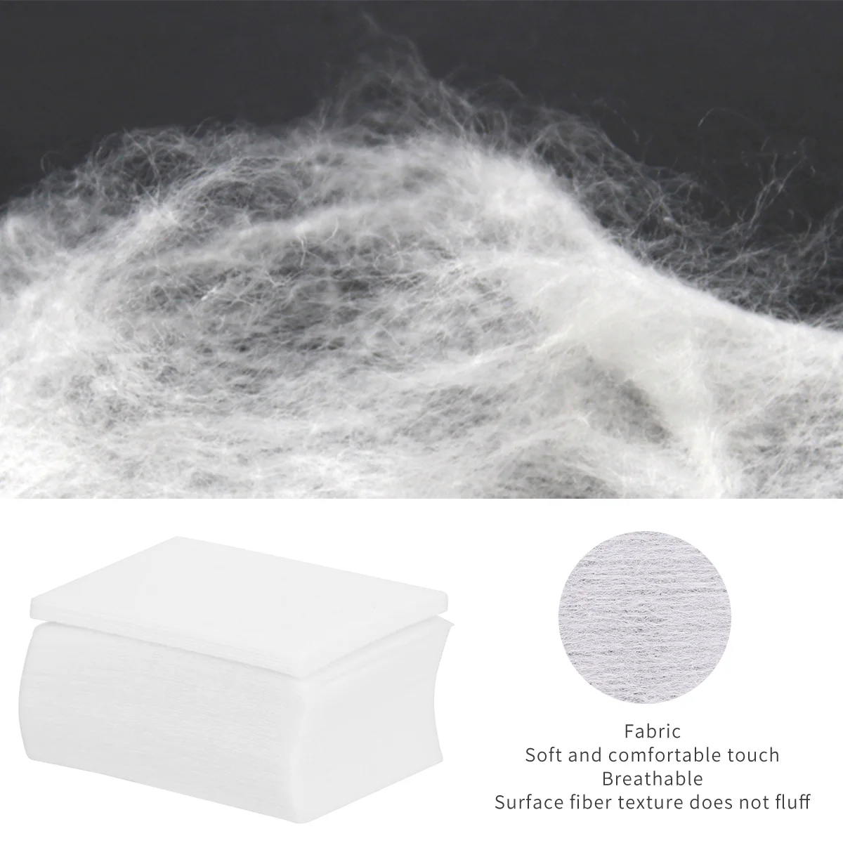 Tampons dissolvant de vernis à ongles, 500 pièces, lingettes jetables douces et absorbantes, outil de nettoyage pour manucure et pédicure, pour Salon et maison