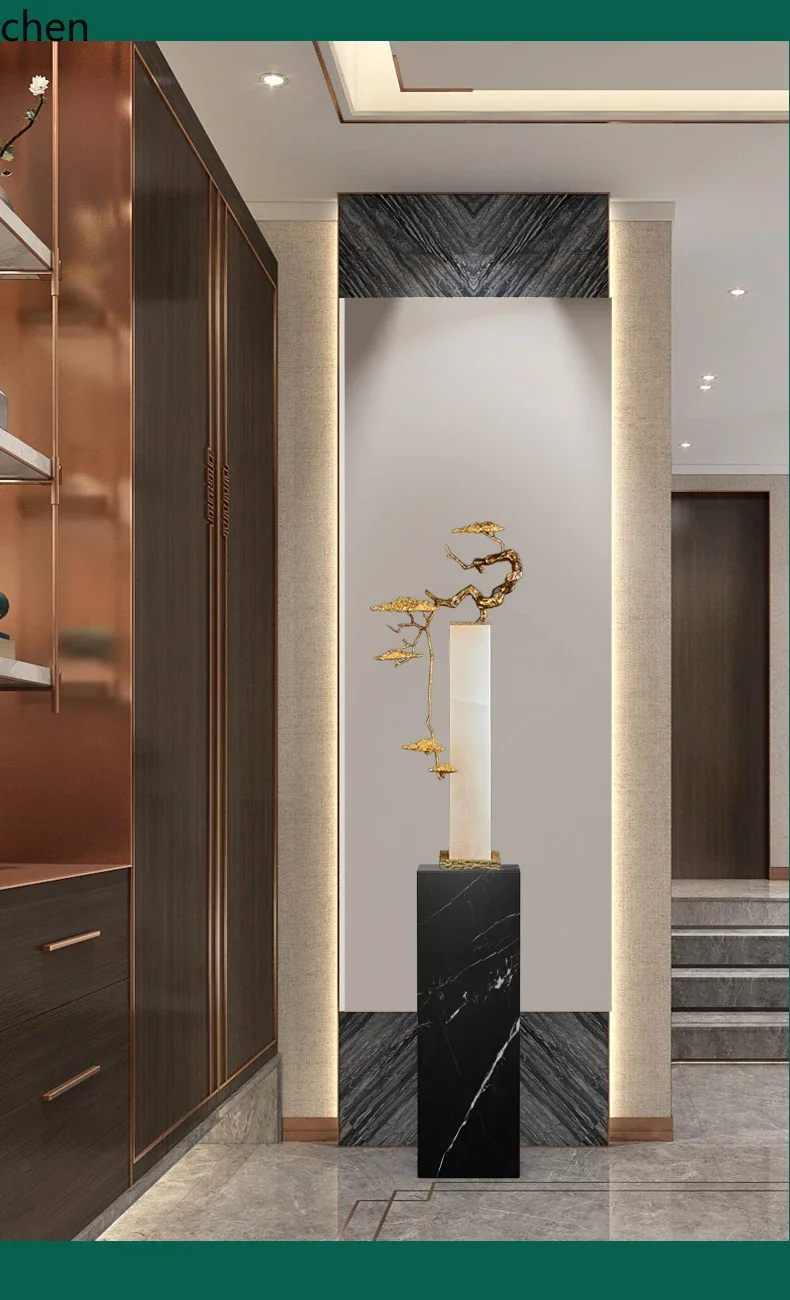 YFY  Welcoming Pine Entrance Decoration Living Room Niche High-end Wealth-Attracting Housewarming New Home Opening Gift
