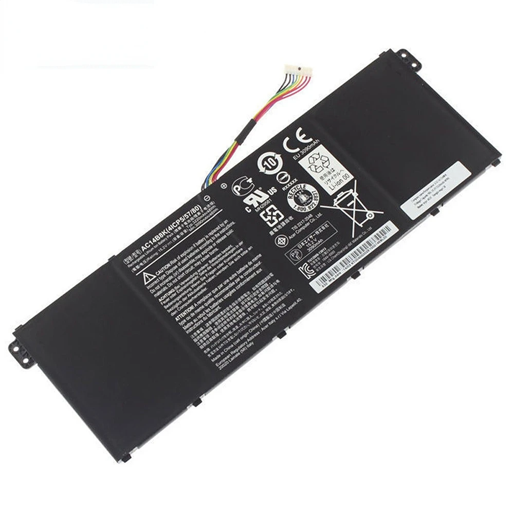 Batería Original para portátil Acer, 15,2 V, 48WH, AC14B8K, V3-371, E3-111, Notebook, novedad