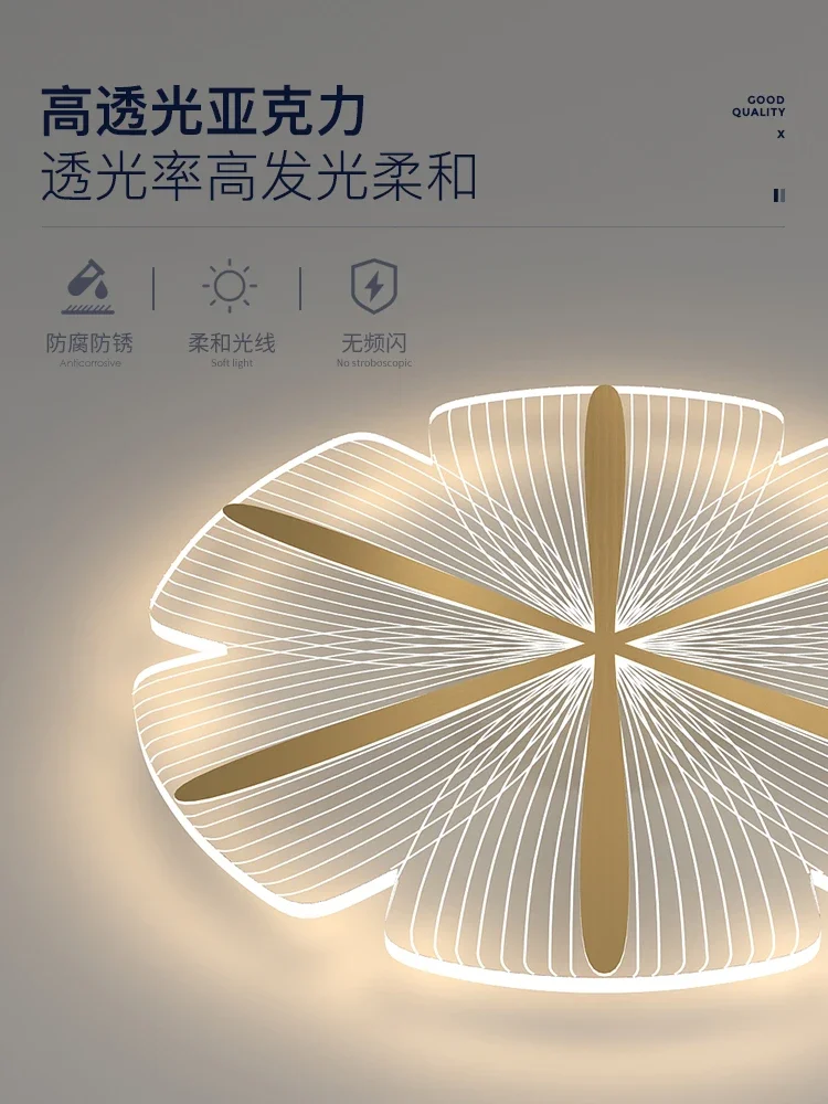 بسيطة الحديثة مصباح غرفة النوم الرئيسية غرفة رومانسية دافئة فاخرة غرفة المعيشة شرفة مصابيح السقف 2021 جديد #4