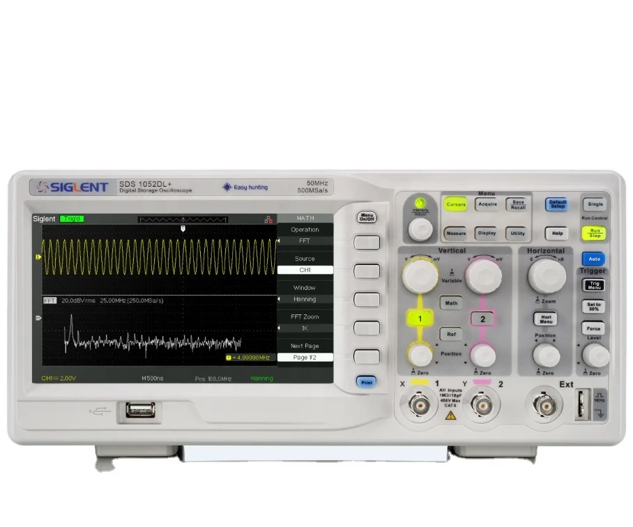 Siglent SDS1052DL+, 50 MHz digital oscilloscope,