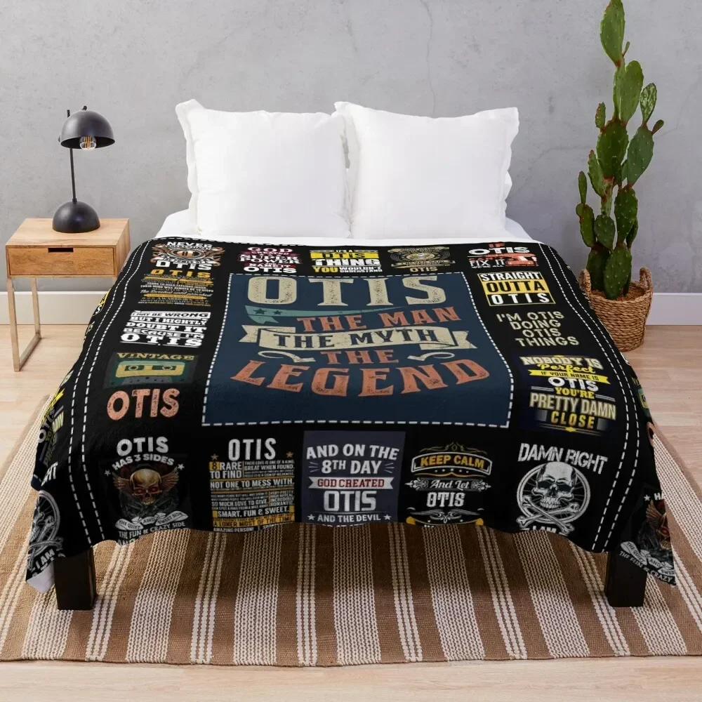 

OTIS - The Man The Myth The Legend Throw Blanket Giant Sofa Blankets For Bed Soft Beds For Decorative Sofa Blankets