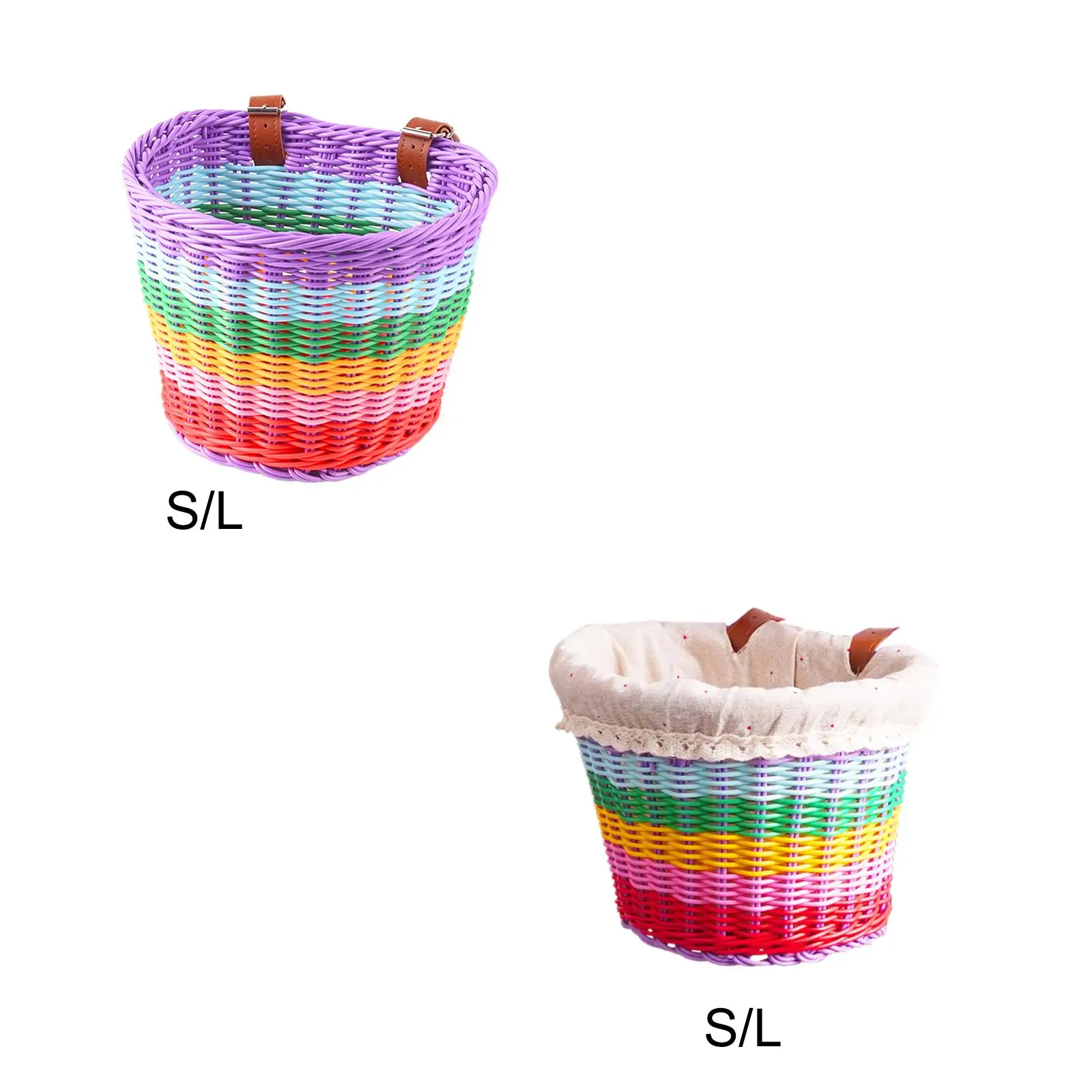 

Kids Bike Basket Front Decoration Handlebar Basket Bicycle Accessories Detachable Bicycle Front Basket for Children Kids Boys