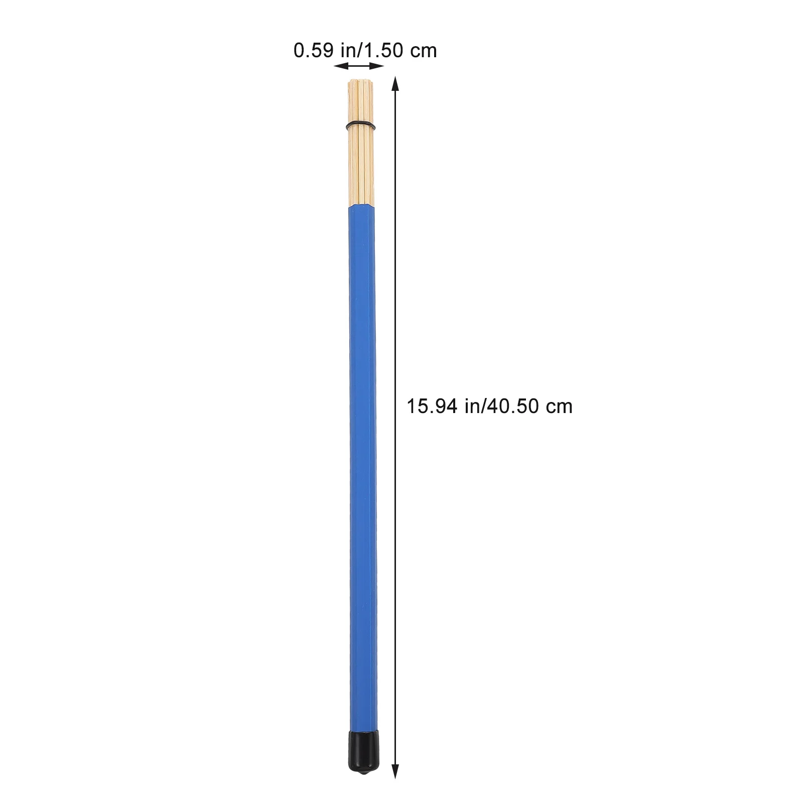 Baquetas de varilla de bambú, mazos de instrumentos de percusión, palo de tambor duradero, mazo de percusión profesional, 1 par