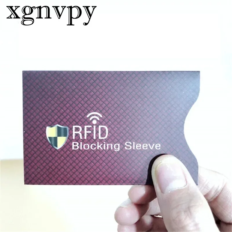 Xgnvpy Luxe Rfid Blokkering Portemonnee-Modieuze Anti-Diefstal Kaarthouder, Beschermhoes Voor Creditcards En Bankkaarten