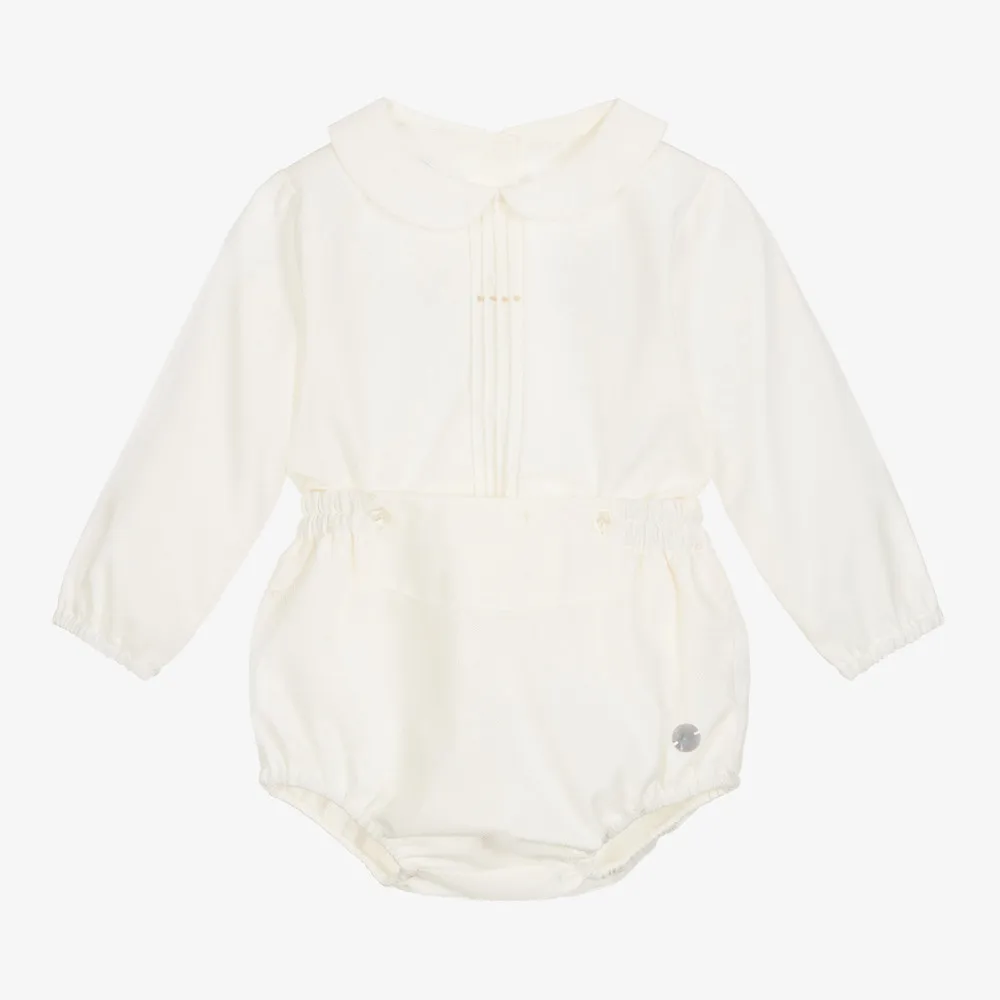 2pcs Toddler Boys Spanish Clothing Suit Baby Long Sleeve White Cotton Shirts  Shorts Children Spain Birthday Outfit