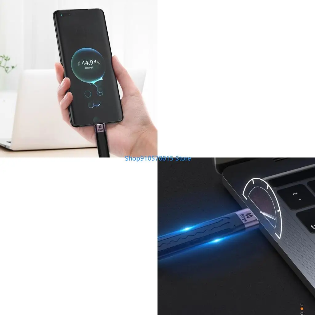 B95C 40Gbps Extension Cable PD 100W Fast Charging Type C Female to Type C Male Cable